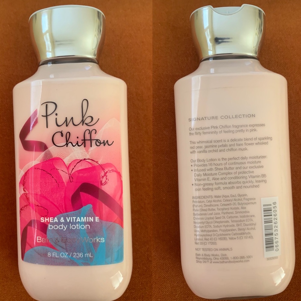 Pink Chiffon Body Lotion Bath and Body Works